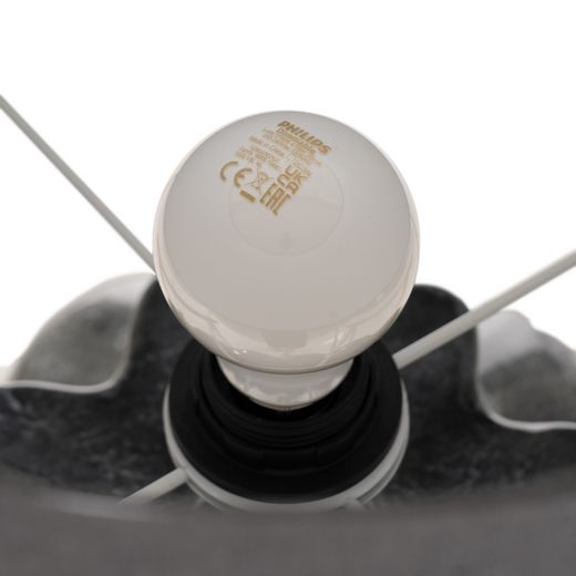 Ceramic grey table lamp, lighting, 50 x 50 x 62.50 cm