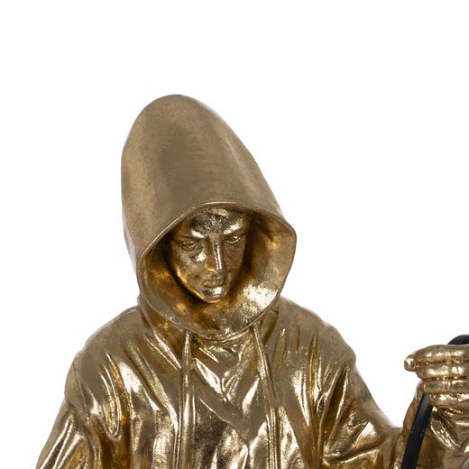 White man resin table lamp 19 x 17.50 x 33 cm
