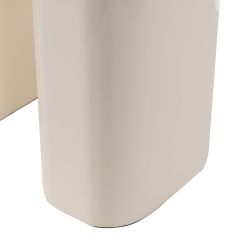 Cream lacquered MDF table lamp, lighting, 37.50 x 37.50 x 70
