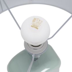 Green lacquered MDF table lamp, lighting, 37.50 x 37.50 x 70