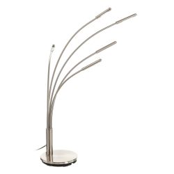 LED table lamp, nickel-plated metal, 78 x 21.50 x 98 cm