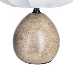 Marble ceramic-fabric table lamp 21 x 21 x 24.50 cm