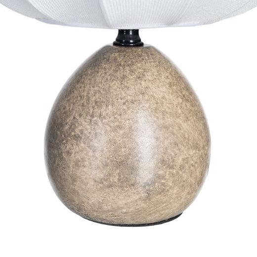 Marble ceramic-fabric table lamp 21 x 21 x 24.50 cm