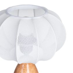 Marble ceramic-fabric table lamp 21 x 21 x 25 cm