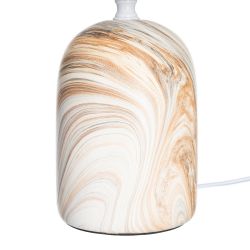 Marble ceramic-fabric table lamp 25 x 25 x 33.50 cm