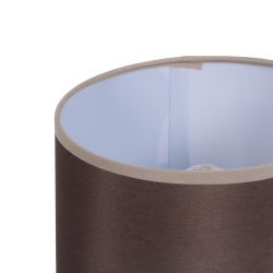Brown ceramic-fabric table lamp 18 x 18 x 29.50 cm