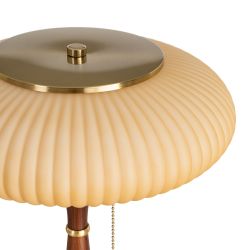 Brown-gold metal-marble table lamp 30 x 30 x 40 cm