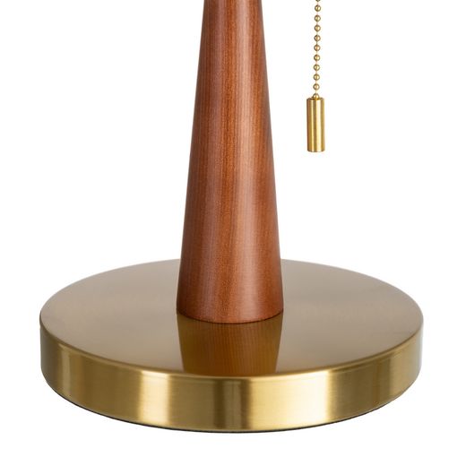 Brown-gold metal-marble table lamp 30 x 30 x 40 cm