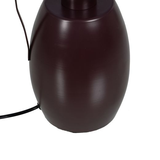 Brown fabric-metal table lamp 30 x 30 x 49 cm
