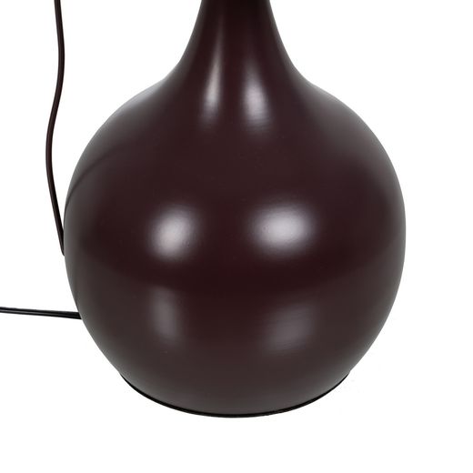 Brown fabric-metal table lamp 33 x 33 x 52 cm
