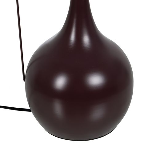 Brown fabric-metal table lamp 40 x 40 x 64 cm