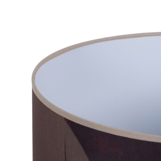 Brown fabric-metal table lamp 40 x 40 x 64 cm