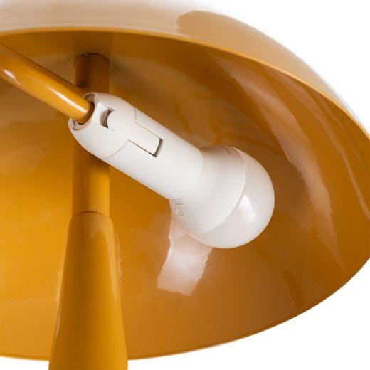 Mustard metal table lamp 25 x 25 x 27.50 cm