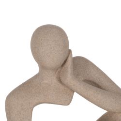 Woman's sand resin table lamp 24 x 23.50 x 35 cm