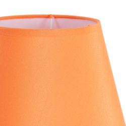 Orange ceramic-fabric table lamp 22 x 22 x 31 cm
