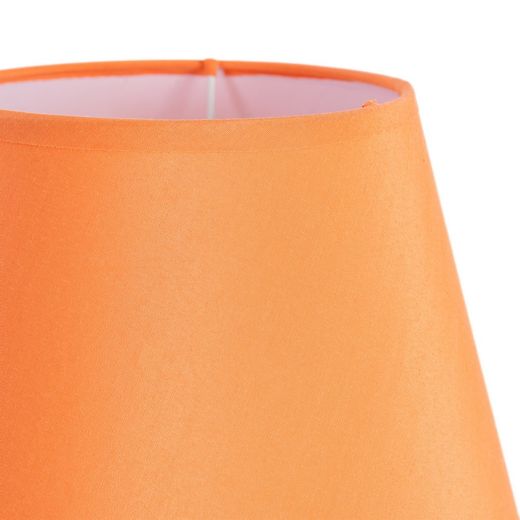 Orange ceramic-fabric table lamp 22 x 22 x 31 cm