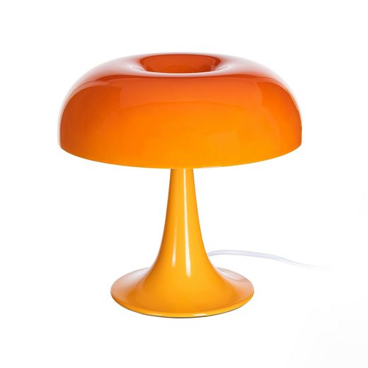 Orange glass-metal table lamp 25.50 x 25.50 x 25 cm