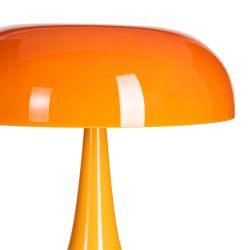 Orange glass-metal table lamp 25.50 x 25.50 x 25 cm