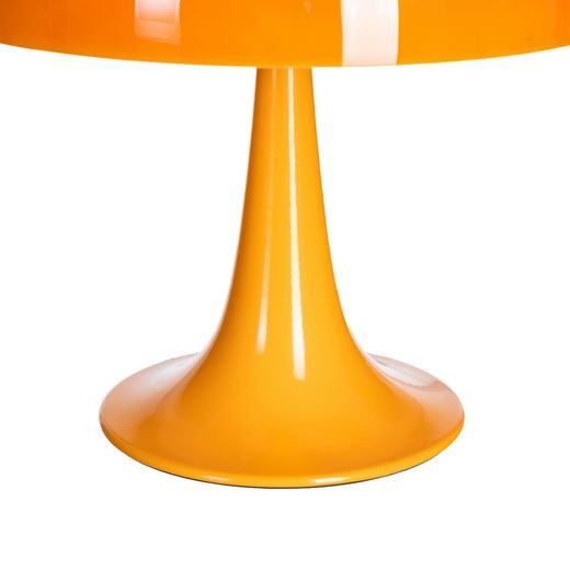 Orange glass-metal table lamp 25.50 x 25.50 x 25 cm