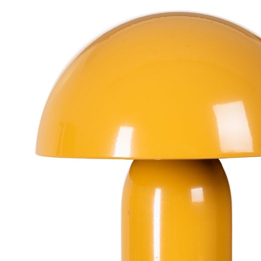 Orange metal table lamp 20 x 20 x 24.50 cm