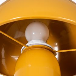 Orange metal table lamp 22 x 22 x 31.50 cm
