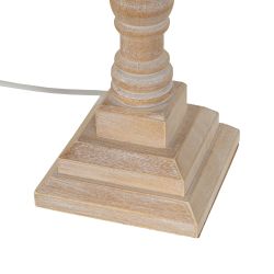 Natural wood/fabric table lamp 40 x 40 x 82.50 cm