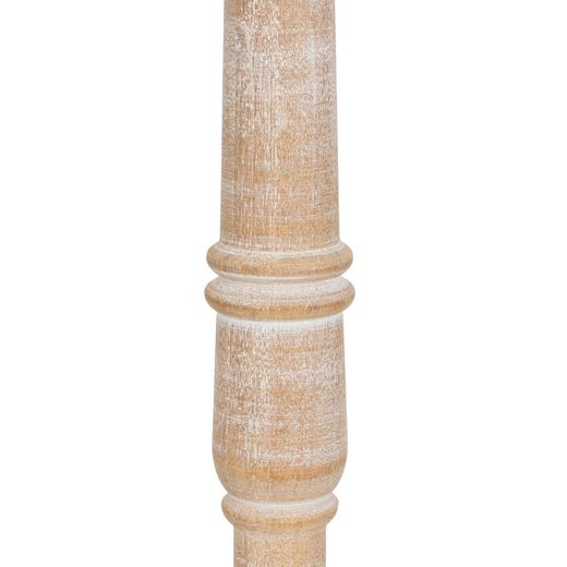 Natural wood/fabric table lamp 40 x 40 x 82.50 cm