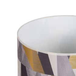 Natural fabric-wood table lamp 33 x 33 x 67 cm