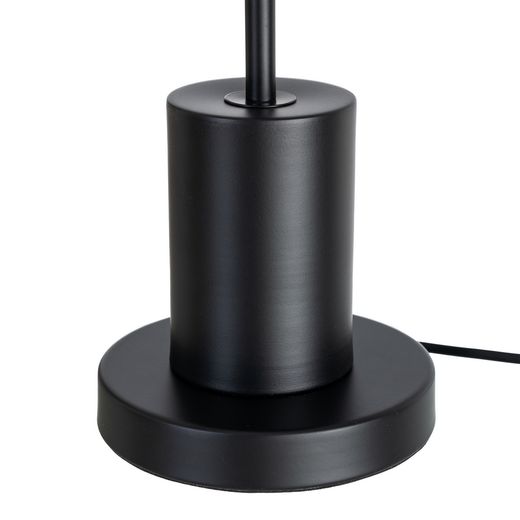 Black fabric-metal table lamp 30 x 30 x 65 cm
