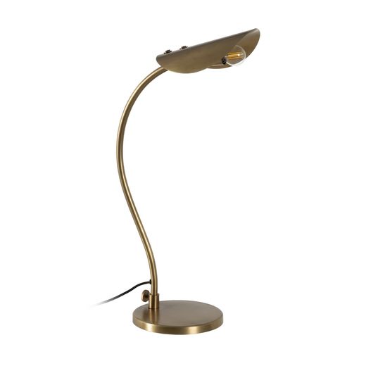 Gold metal table lamp, lighting, 34 x 20 x 65 cm