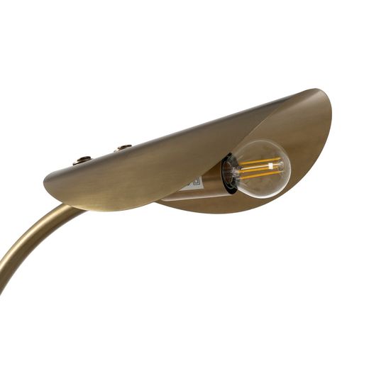 Gold metal table lamp, lighting, 34 x 20 x 65 cm