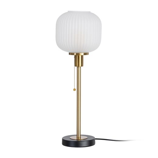 Gold-black metal-marble table lamp 20 x 20 x 60 cm