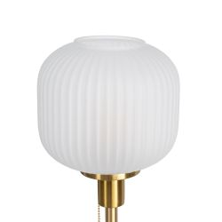 Gold-black metal-marble table lamp 20 x 20 x 60 cm