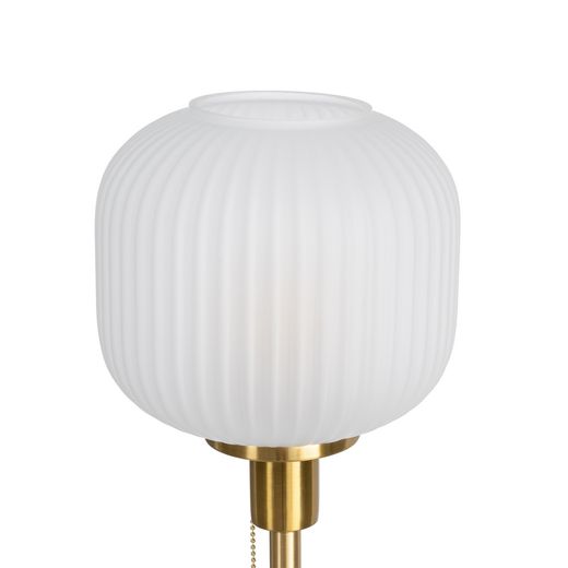 Gold-black metal-marble table lamp 20 x 20 x 60 cm