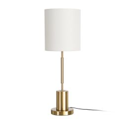Gold fabric-metal table lamp 30 x 30 x 65 cm