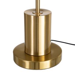 Gold fabric-metal table lamp 30 x 30 x 65 cm