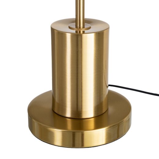 Gold fabric-metal table lamp 30 x 30 x 65 cm