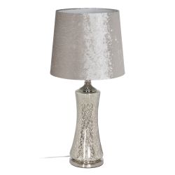 Silver crystal table lamp, lighting, 38 x 38 x 80 cm