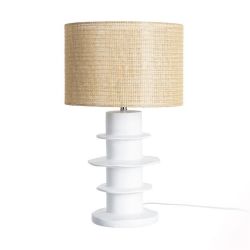 Resin table lamp, lighting, 33 x 33 x 55 cm