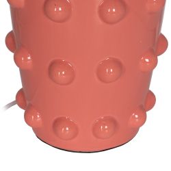 Pink ceramic table lamp, lighting, 35.50 x 35.50 x 60.50