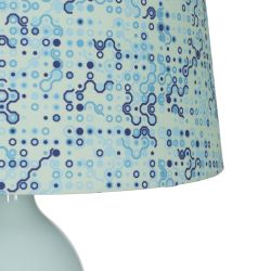 Green ceramic table lamp, lighting, 38 x 38 x 63.50 cm
