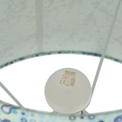 Green ceramic table lamp, lighting, 38 x 38 x 63.50 cm