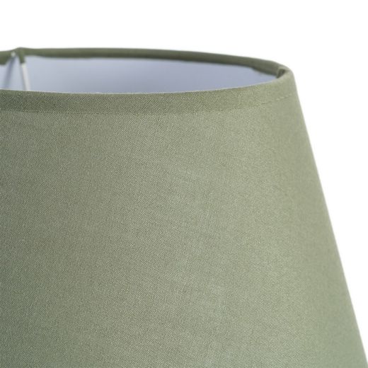 Green ceramic-fabric table lamp 22 x 22 x 30 cm