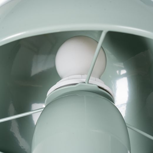 Light green metal table lamp 20 x 20 x 24.50 cm
