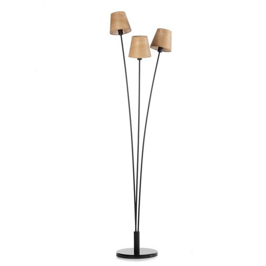 Lámpara pie de salón Serie Asia con 3 pantallas