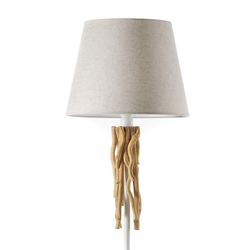 Woody Series living room floor lamp with 1 lampshade