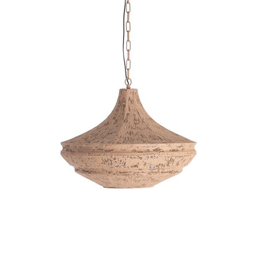 Metallene Sand-Deckenleuchte 60 x 60 x 49,50 cm