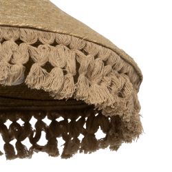 Beige ceiling lamp, natural fiber, 60 x 60 x 23 cm