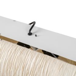 Beigefarbene Deckenleuchte aus Papier und Metall, 1,20 x 1,20 x 20 cm