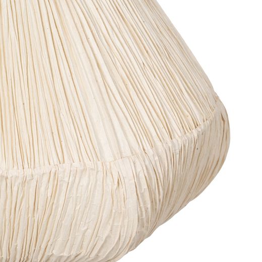 Beige paper-metal ceiling lamp 49 x 49 x 40 cm